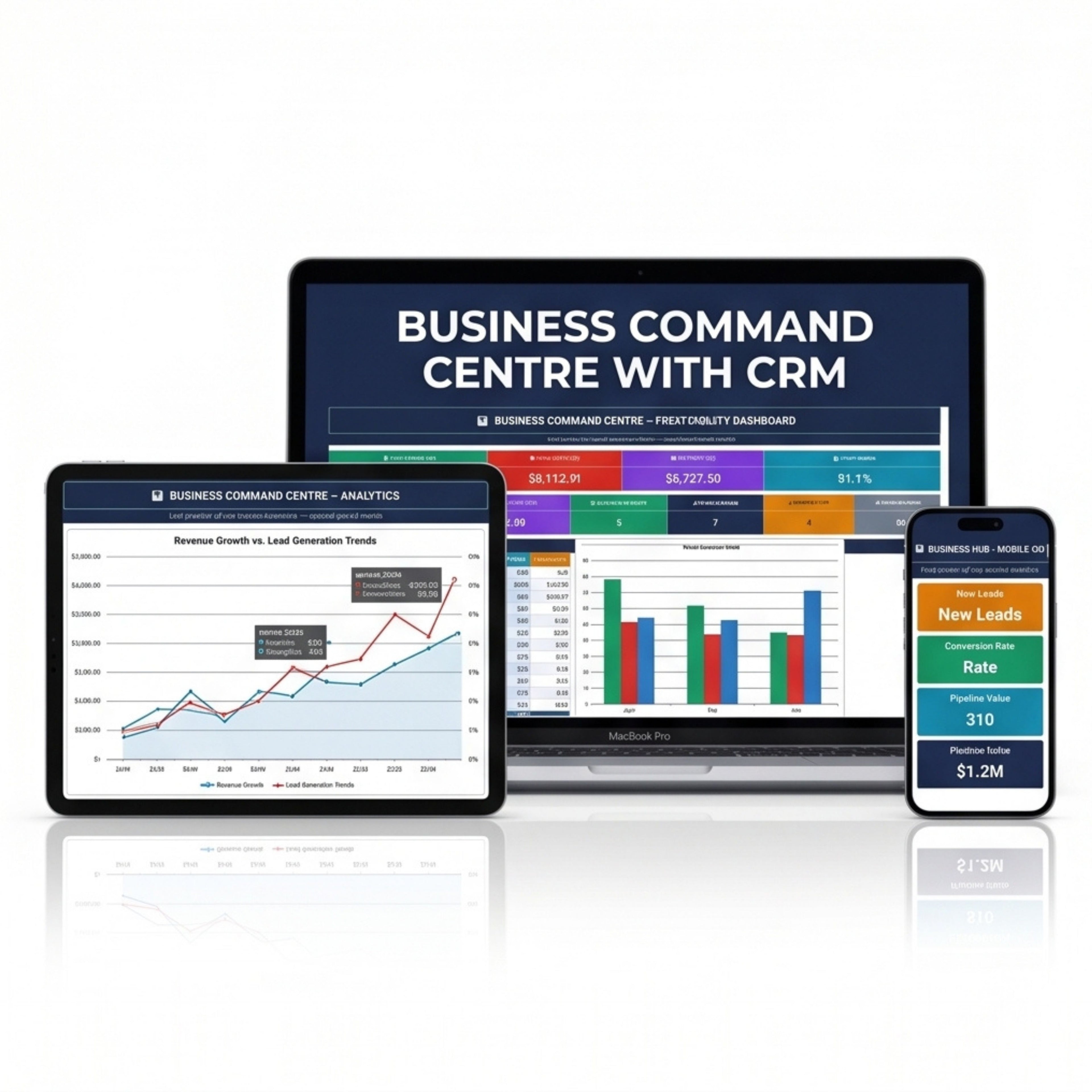 Business Spreadsheet template — CRM, P&L, Revenue & Domains tracker All-in-One Digital Business Dashboard